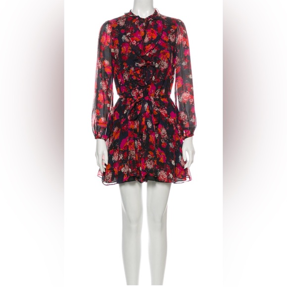 SALONI Dresses & Skirts - SALONI SILK MINI DRESS 2 | XS